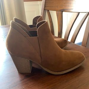 Brown ankle booties